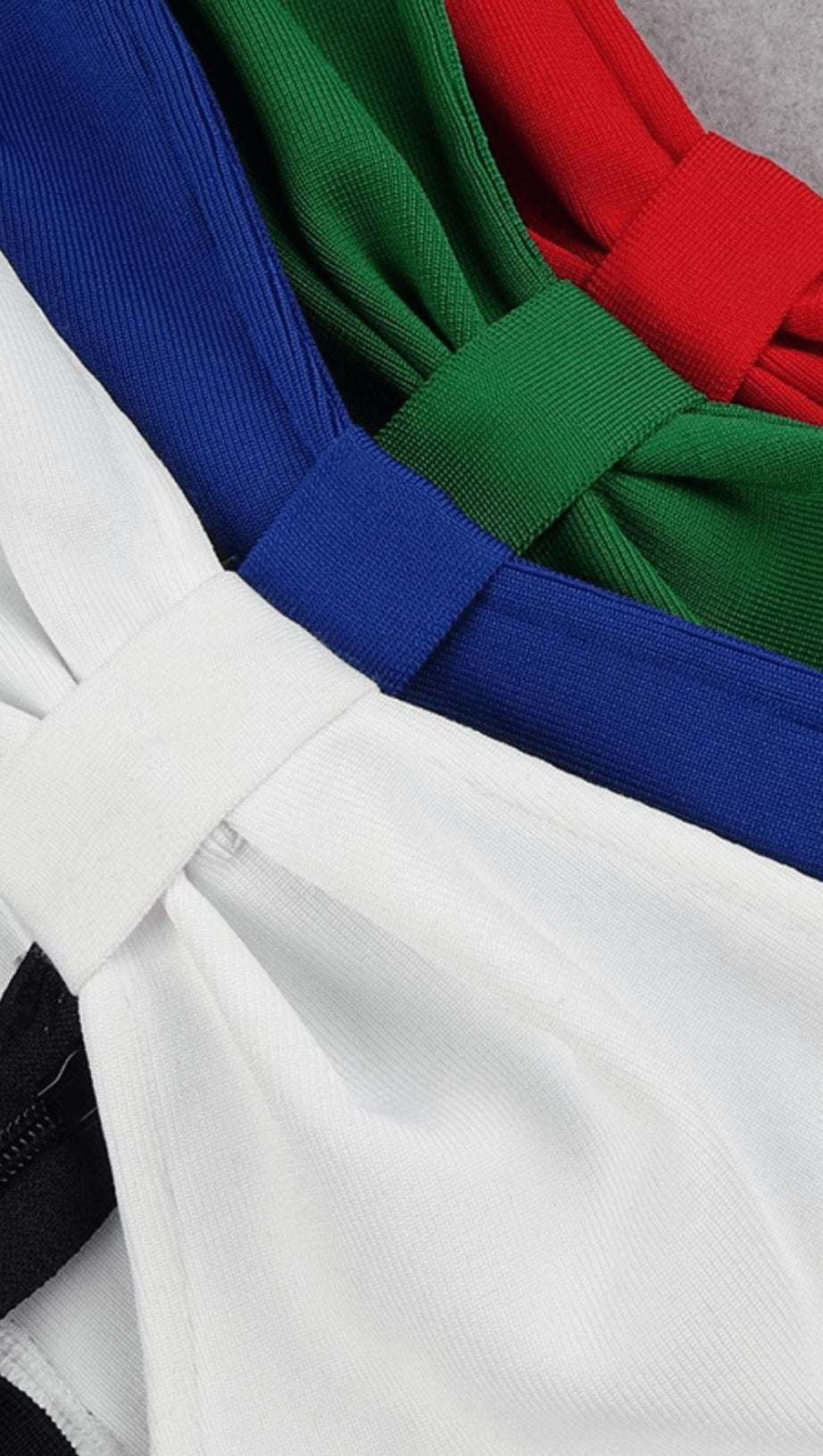 HOLLOW BANDAGE DRESS - BLUE