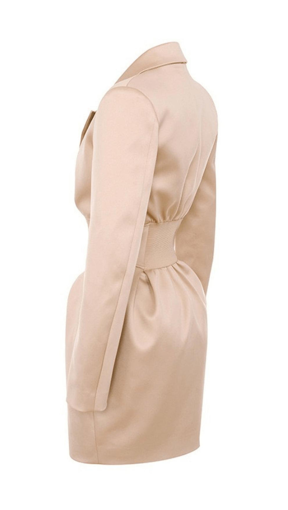 HIGH WAIST CONCELEAD IRREGULAR BLAZER DRESS
