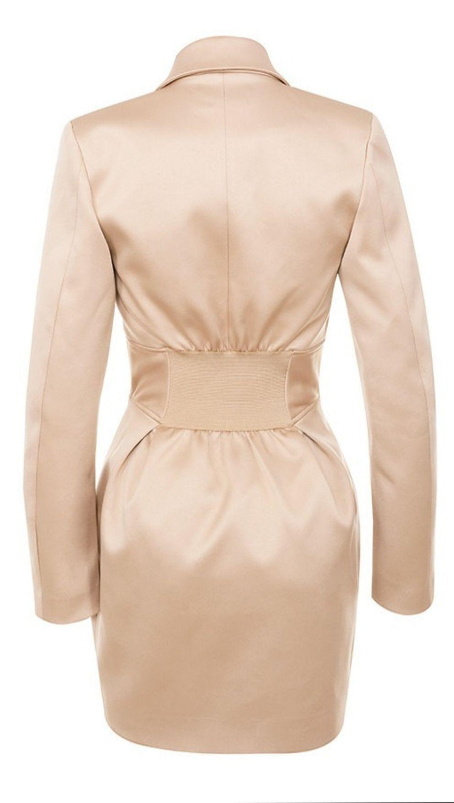 HIGH WAIST CONCELEAD IRREGULAR BLAZER DRESS