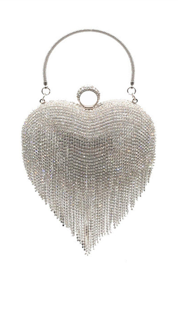 AIIZIE HEART TASSEL DINNER BAG - product image