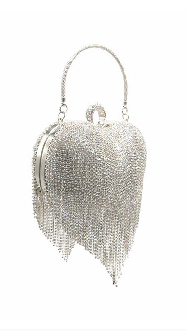 AIIZIE HEART TASSEL DINNER BAG - product image