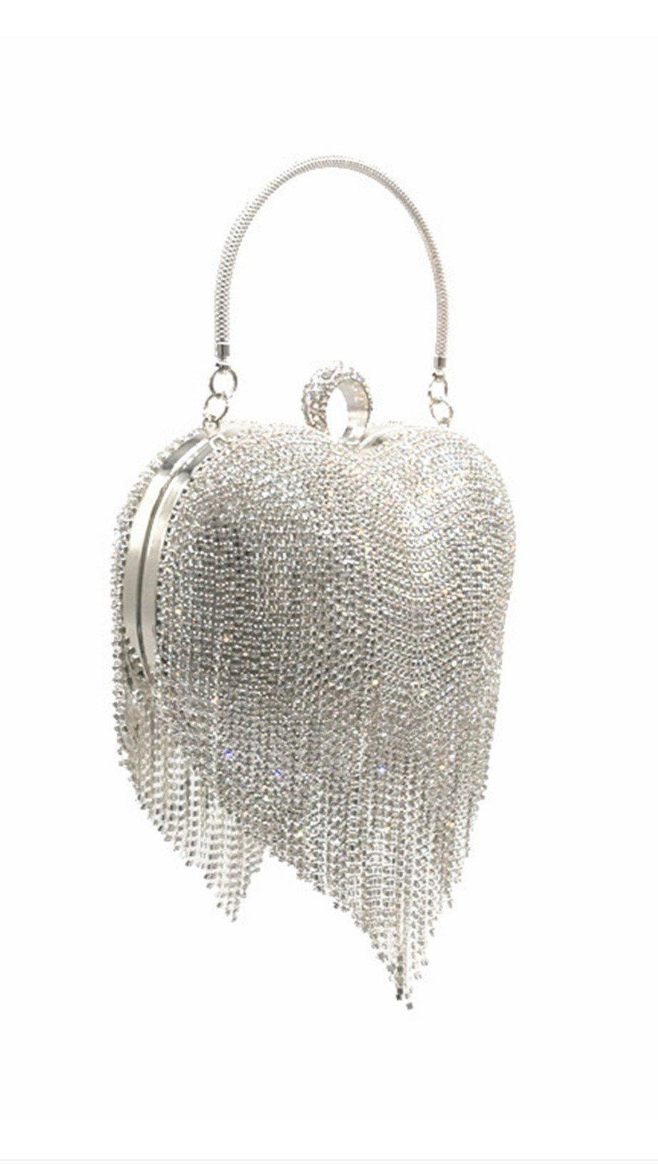 HEART TASSEL DINNER BAG