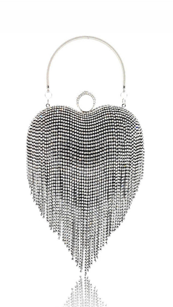 AIIZIE HEART TASSEL DINNER BAG - product image