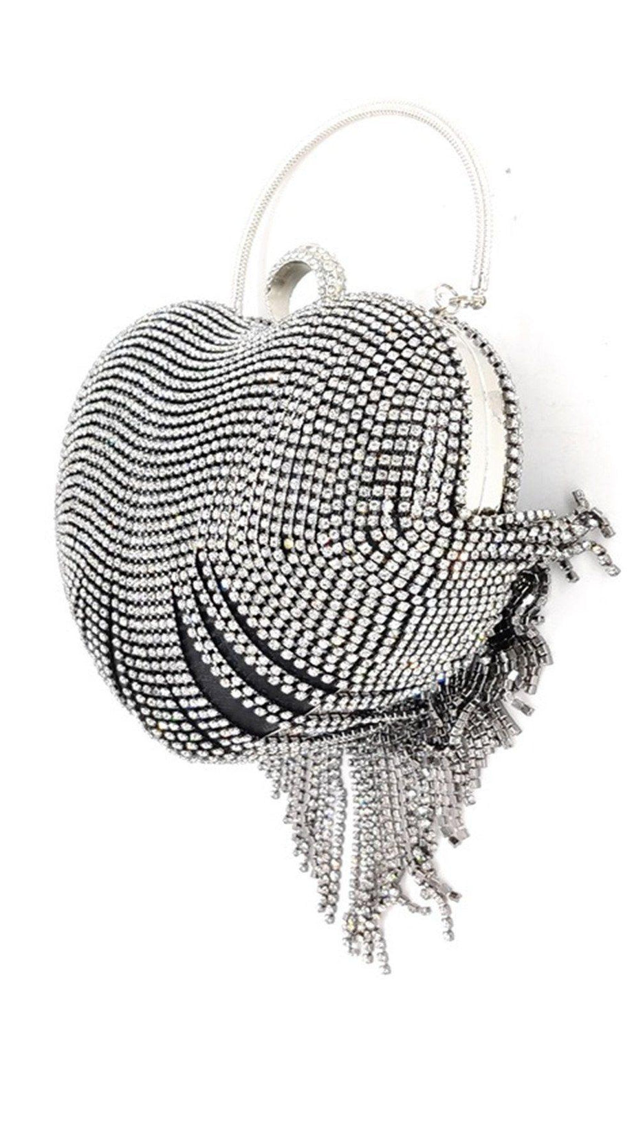 HEART TASSEL DINNER BAG