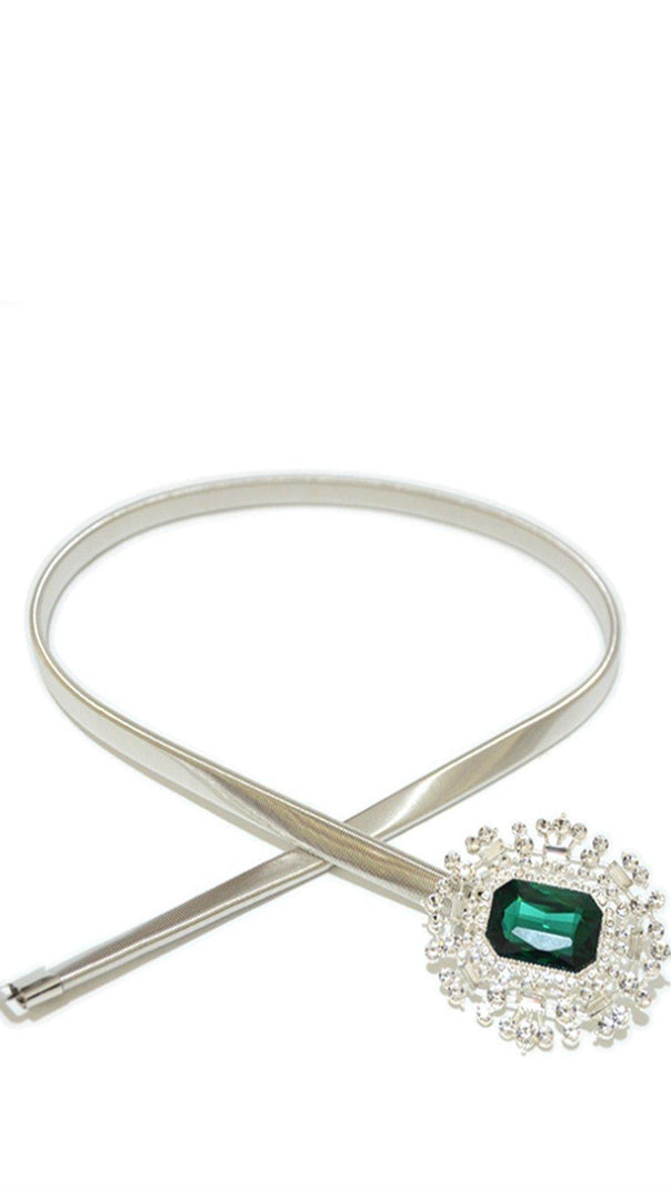 AIIZIE GREEN GEMESTONE SPRING BELT - product image