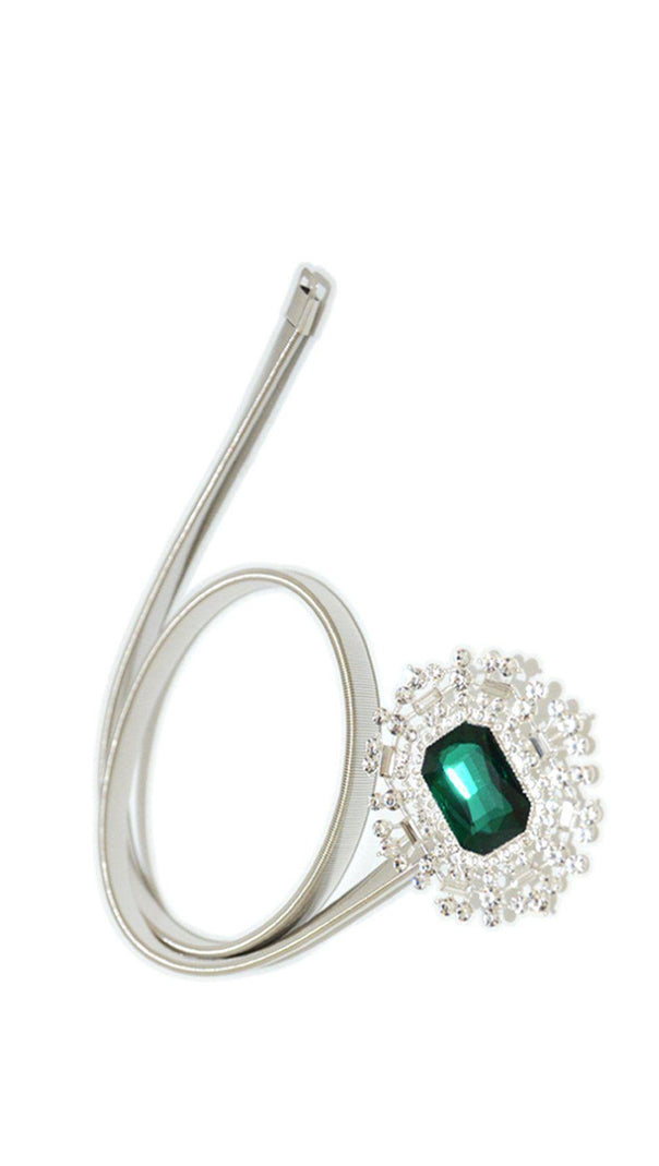 AIIZIE GREEN GEMESTONE SPRING BELT - product image