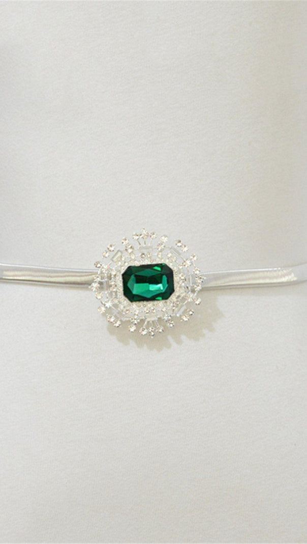 AIIZIE GREEN GEMESTONE SPRING BELT - product image