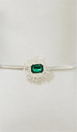 GREEN GEMESTONE SPRING BELT