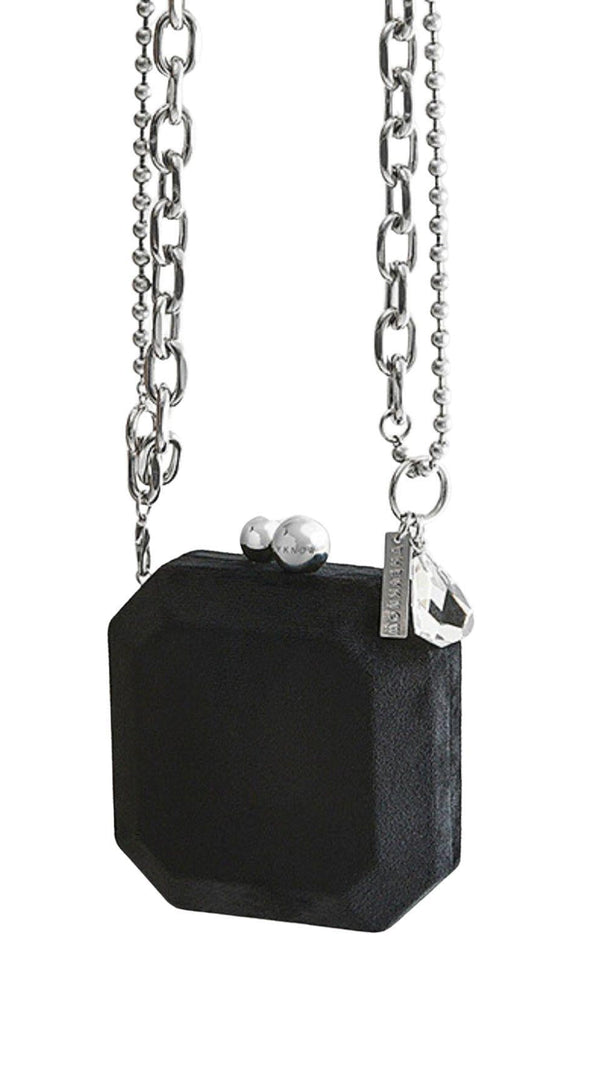 AIIZIE GEM BAG VELET ACRYLIC SINGLE-SHOULDER CLUTH - product image