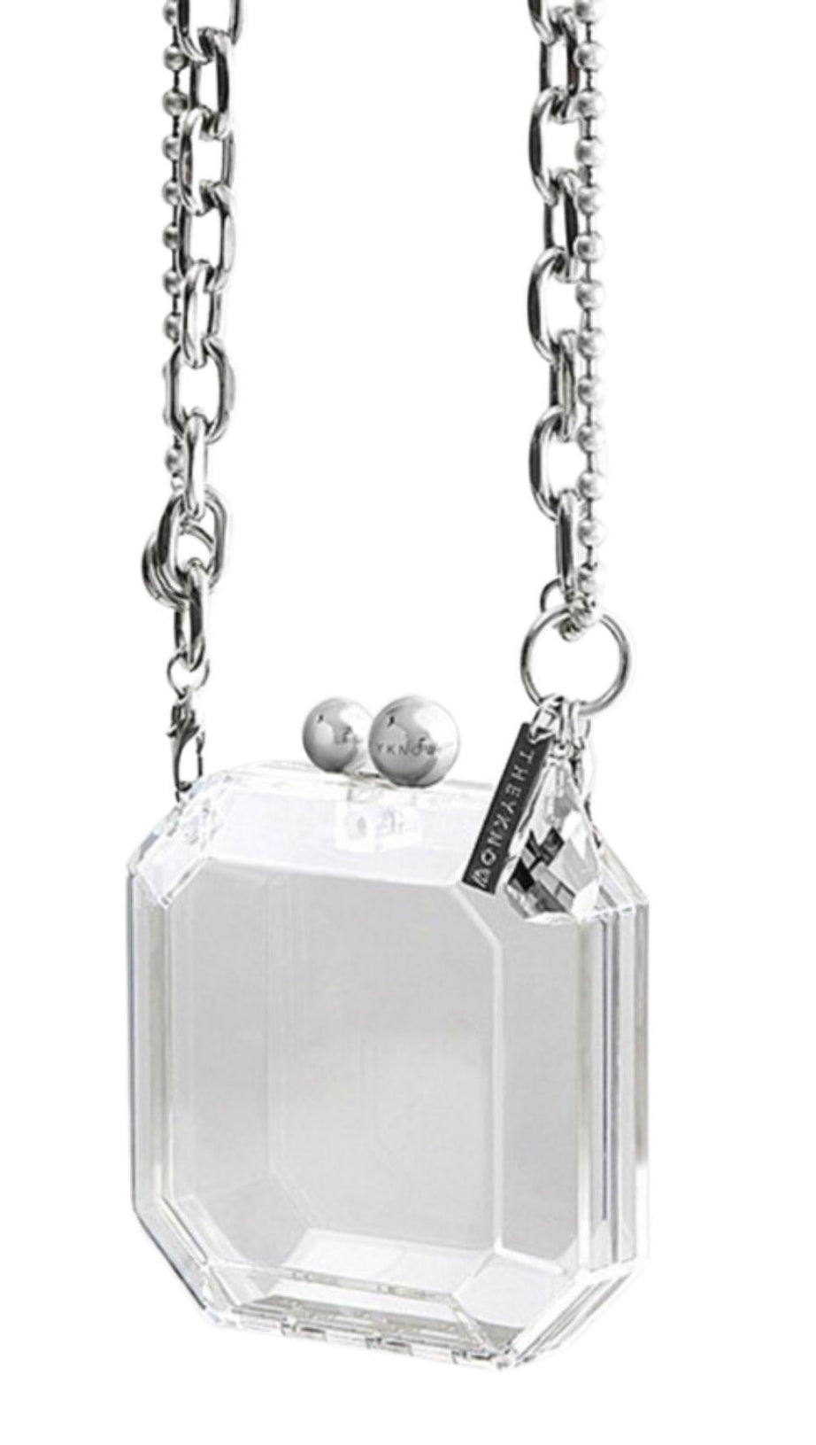 GEM BAG VELET ACRYLIC SINGLE-SHOULDER CLUTH