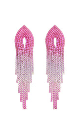 Full diamond tassel earrings