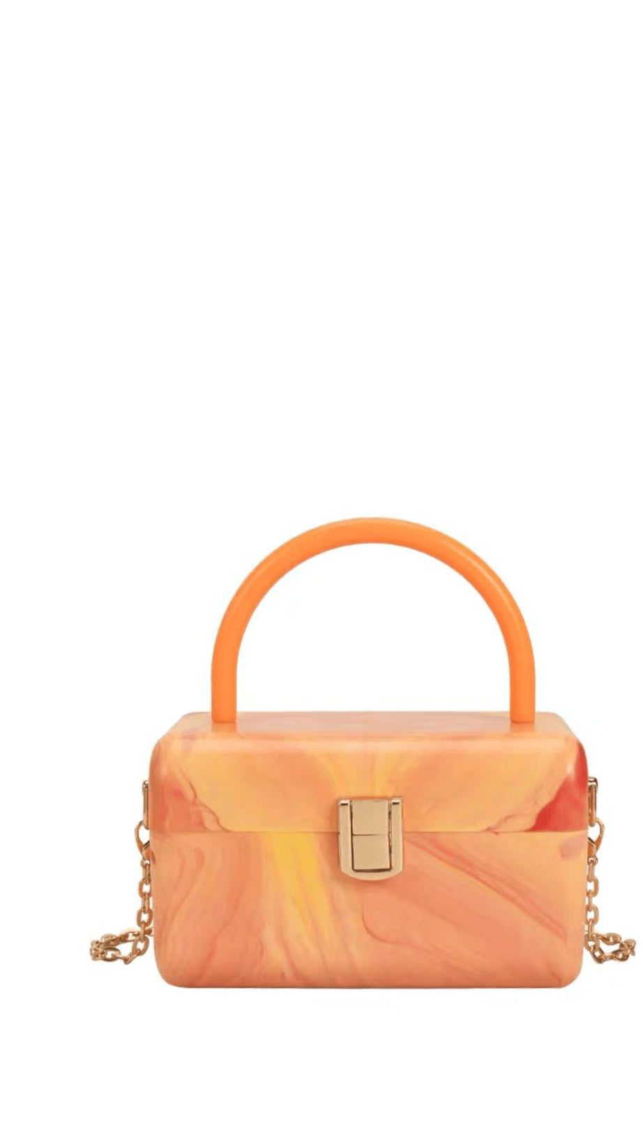 BORSA A SCATOLA IN ACRILICO FRANCESE