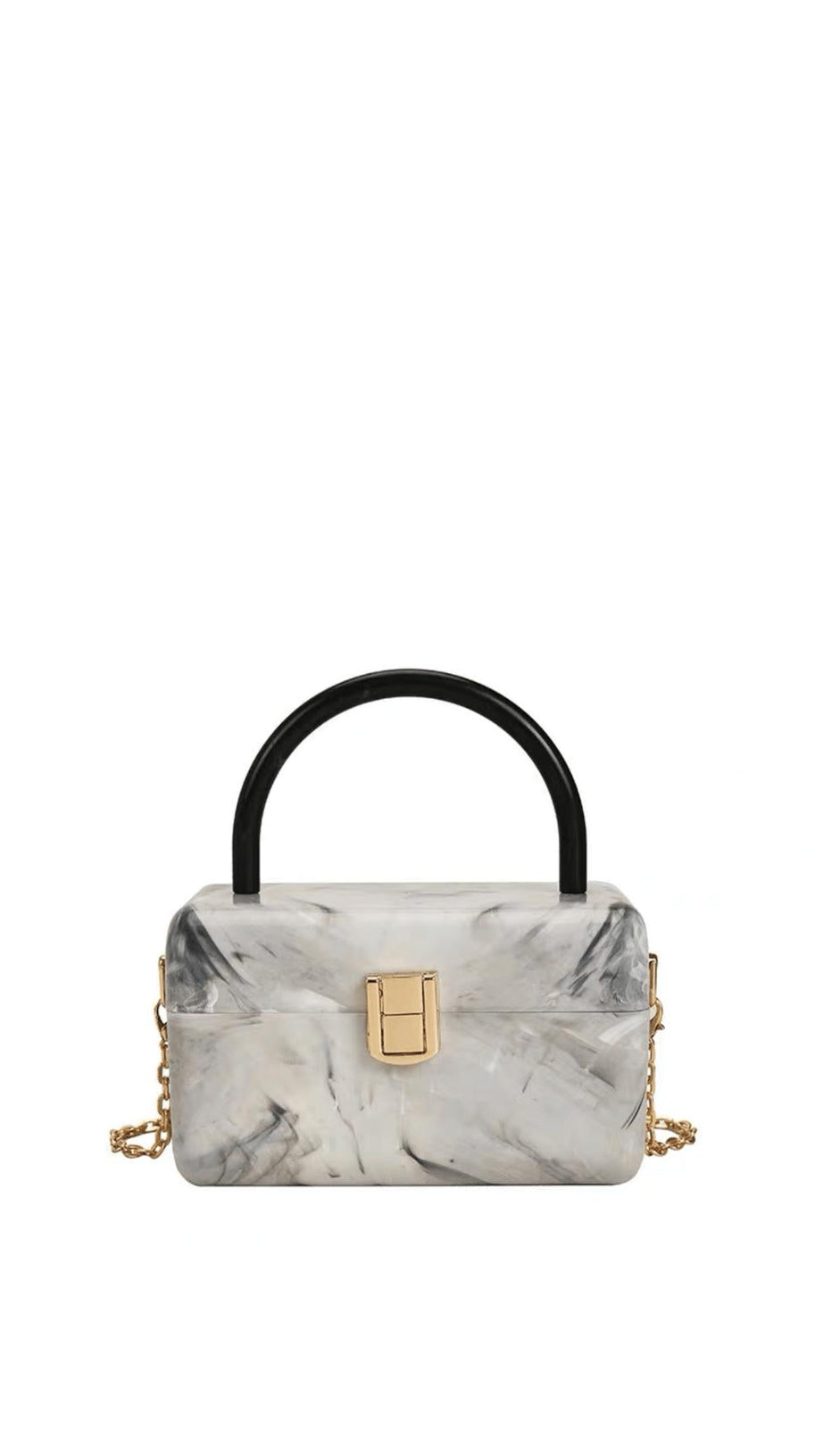 BORSA A SCATOLA IN ACRILICO FRANCESE