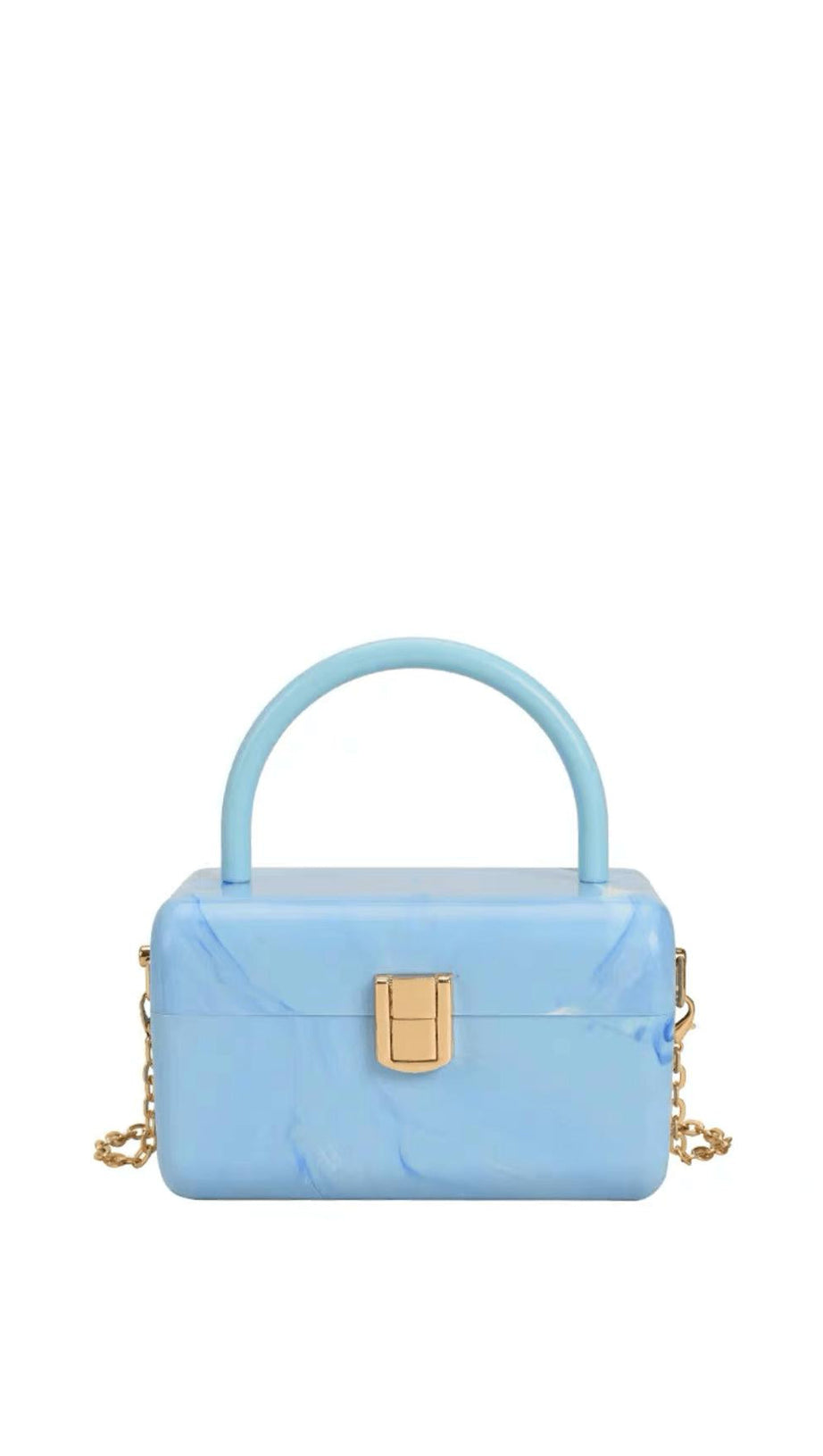 BORSA A SCATOLA IN ACRILICO FRANCESE