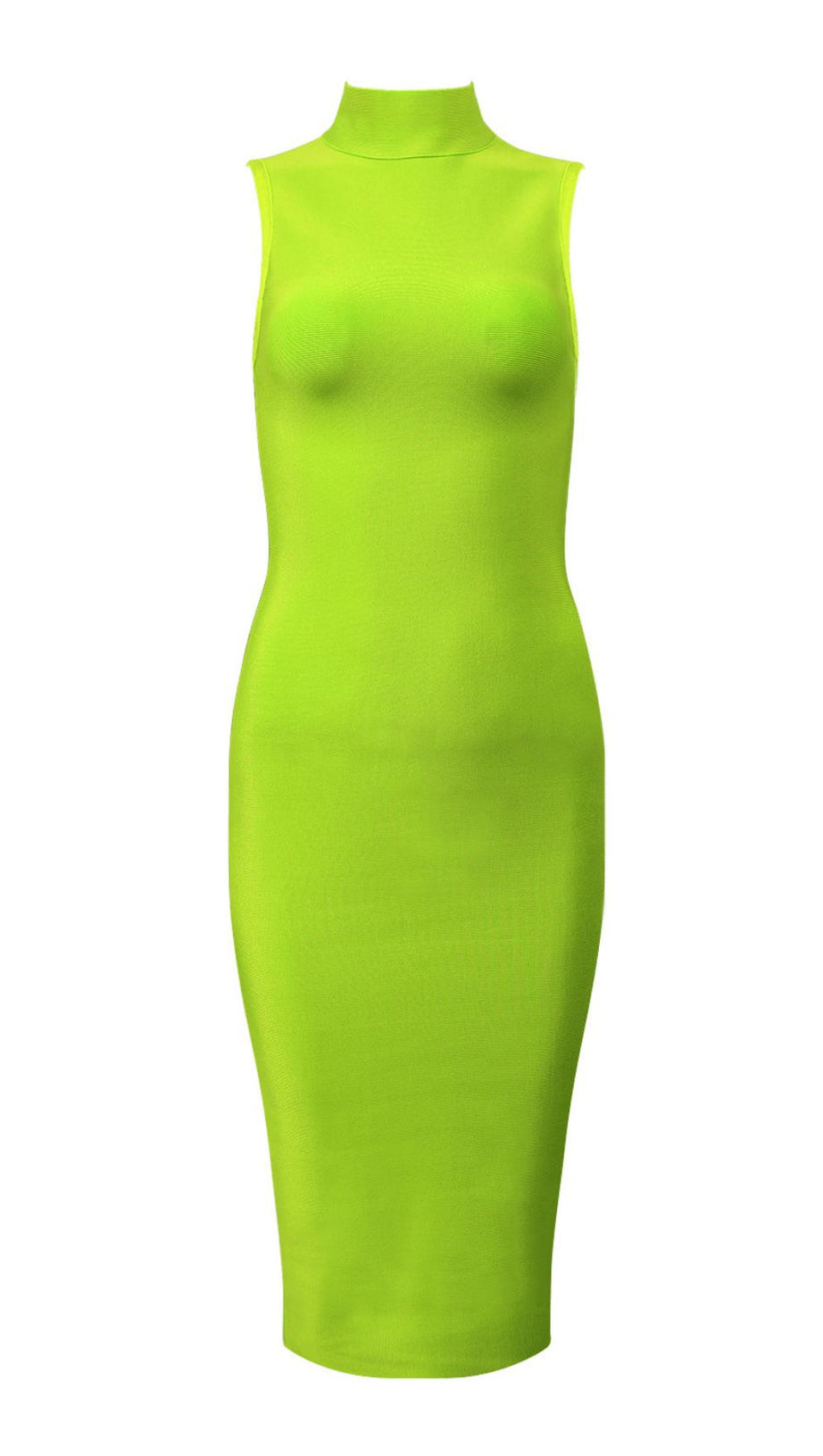 FLUORESCENT GREEN BANDAGE DRESS