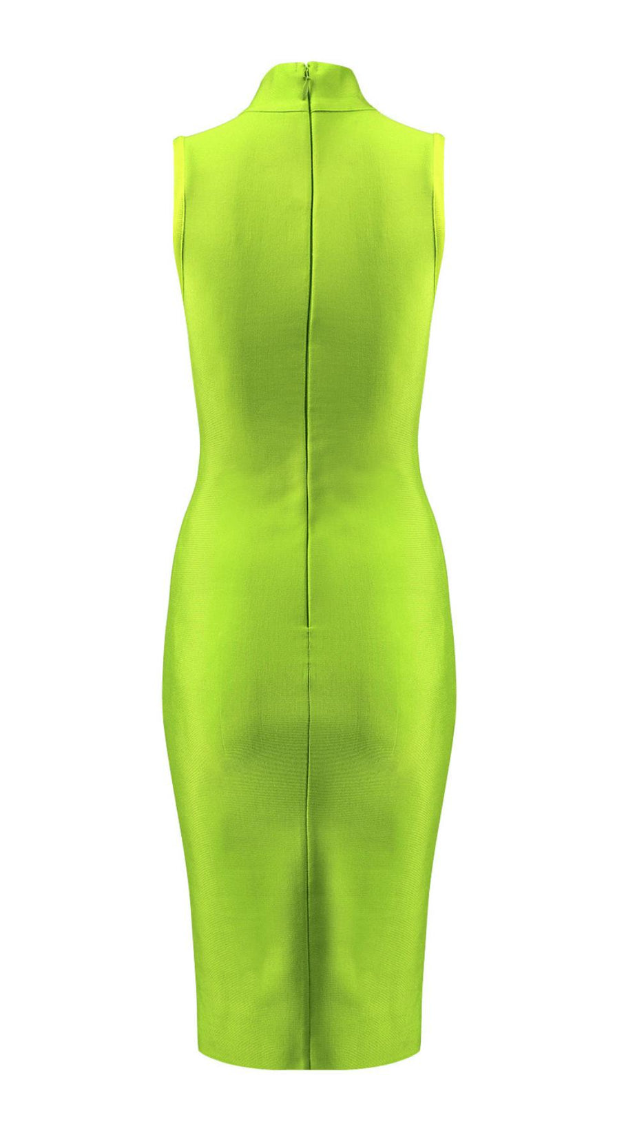 VESTITO BENDAGGIO VERDE FLUORESCENTE