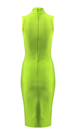 FLUORESCENT GREEN BANDAGE DRESS