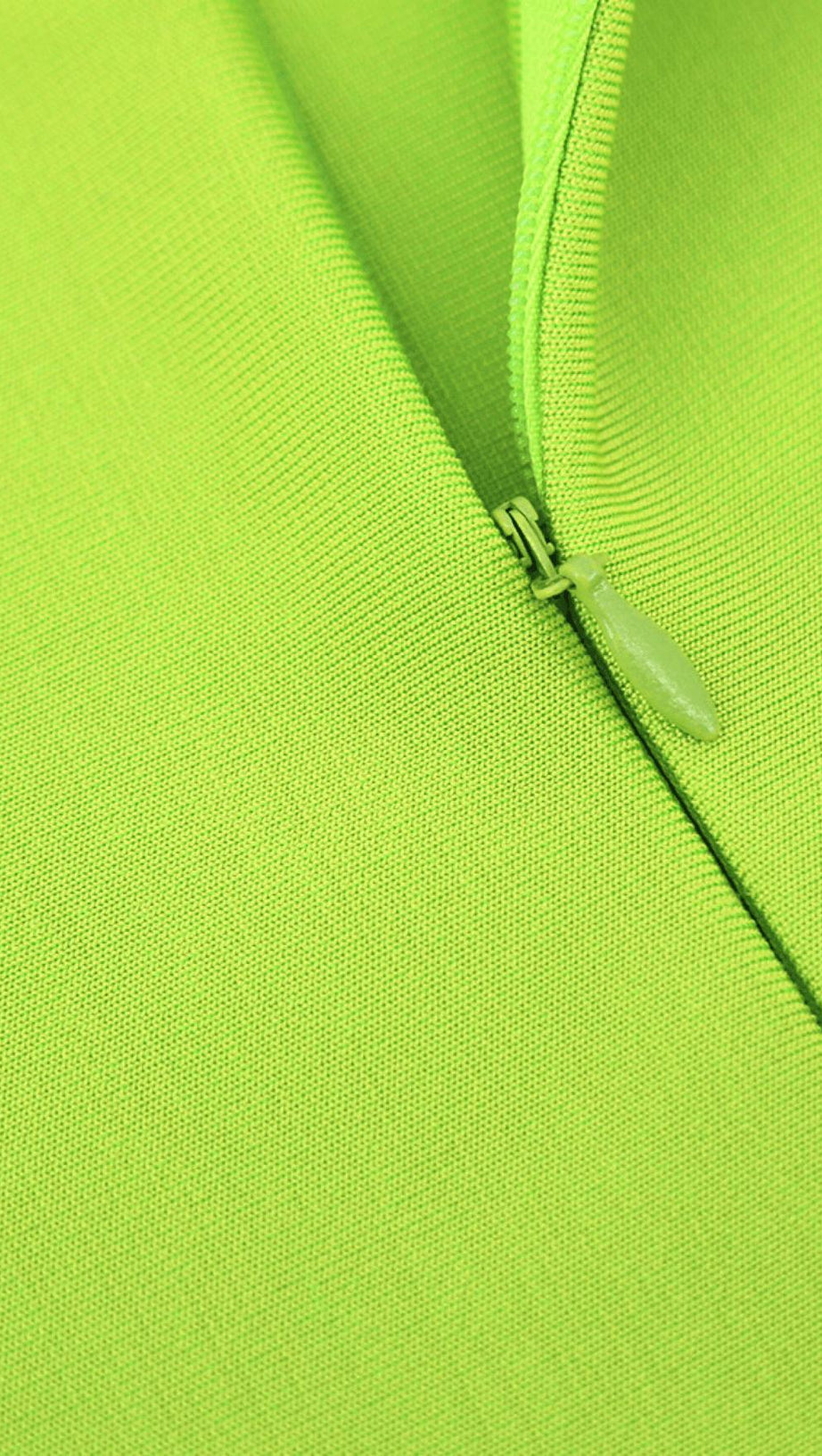 VESTITO BENDAGGIO VERDE FLUORESCENTE