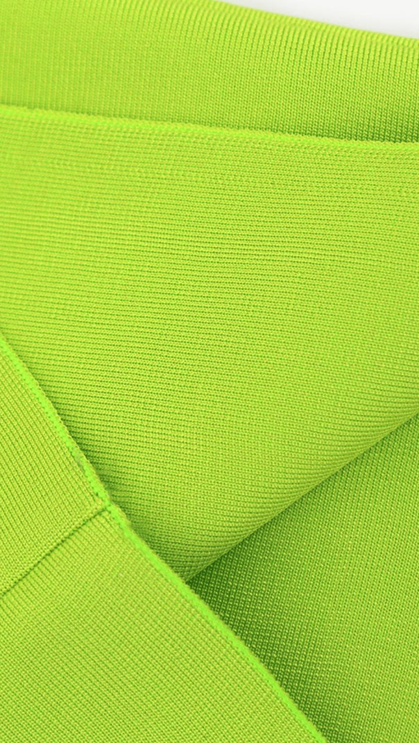 FLUORESZIERENDES GRÜNES BANDAGEKLEID