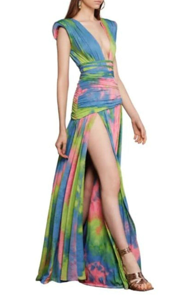 AIIZIE MIXED FLORA SLEEVELESS MAXI DRESS - product image
