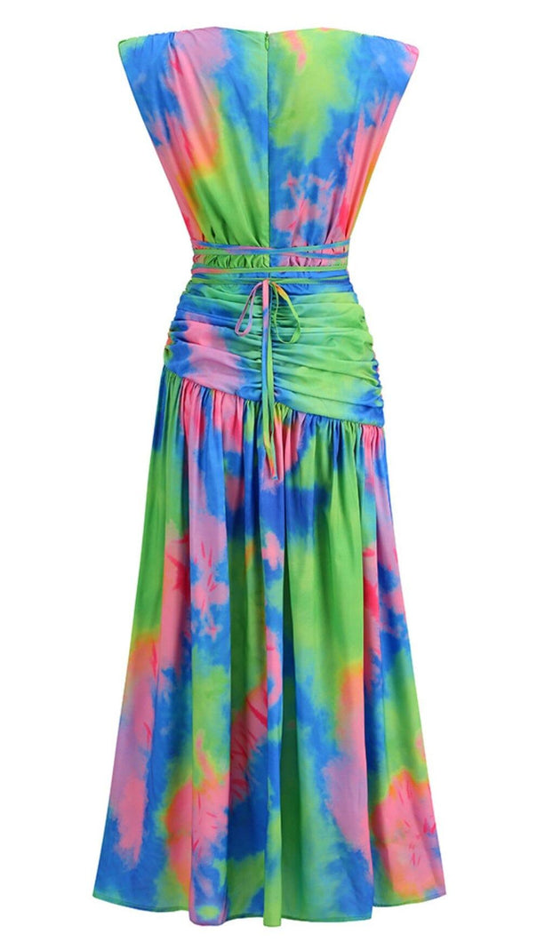 AIIZIE MIXED FLORA SLEEVELESS MAXI DRESS - product image