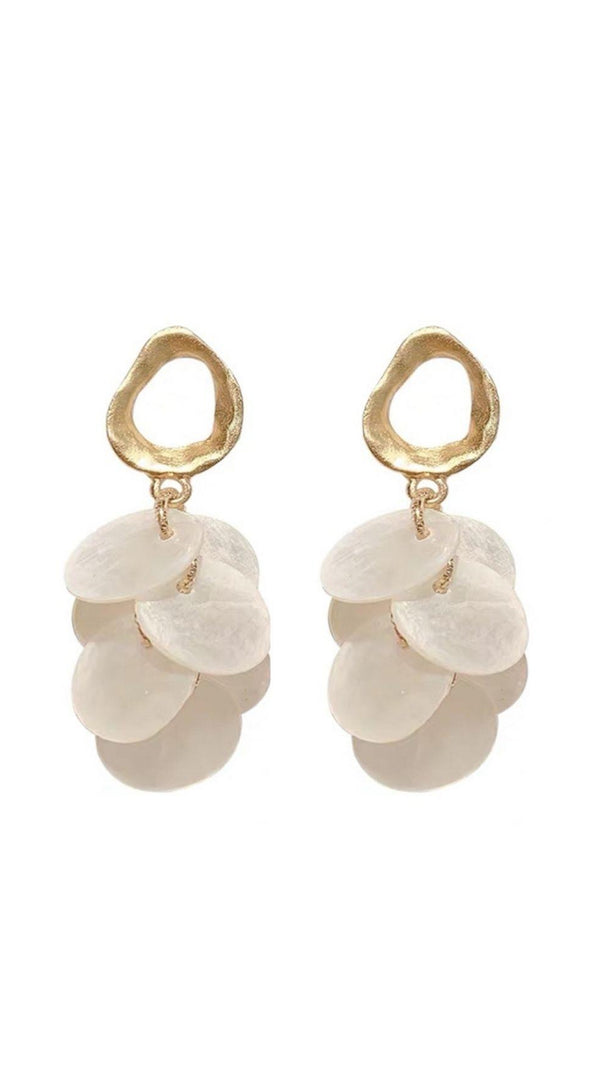 AIIZIE FASHION SHELL TASSEL LONG EARRINGS - product image