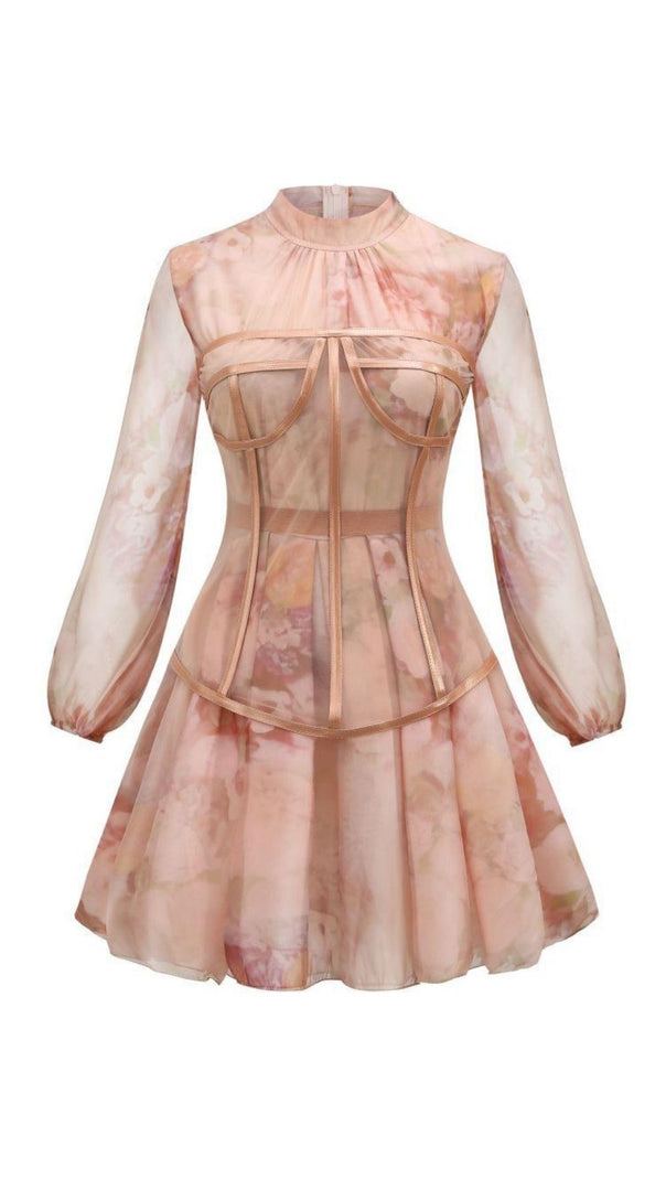 AIIZIE DRESS IN ROSE SILK - product image