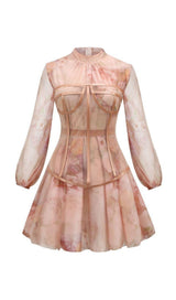 DRESS IN ROSE SILK