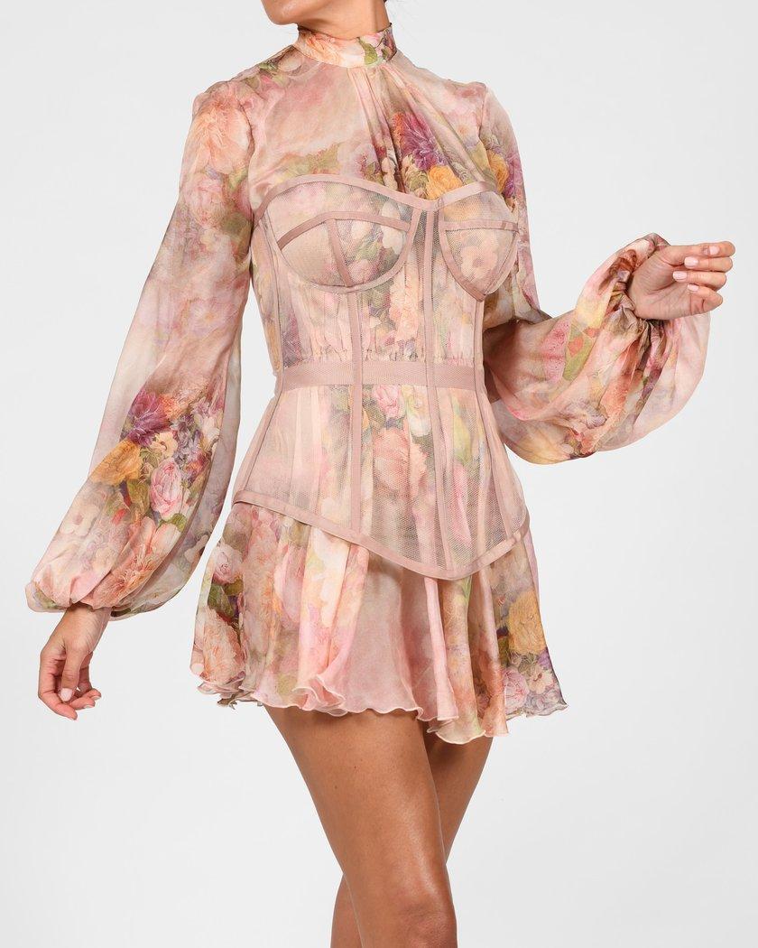 AIIZIE DRESS IN ROSE SILK - product image