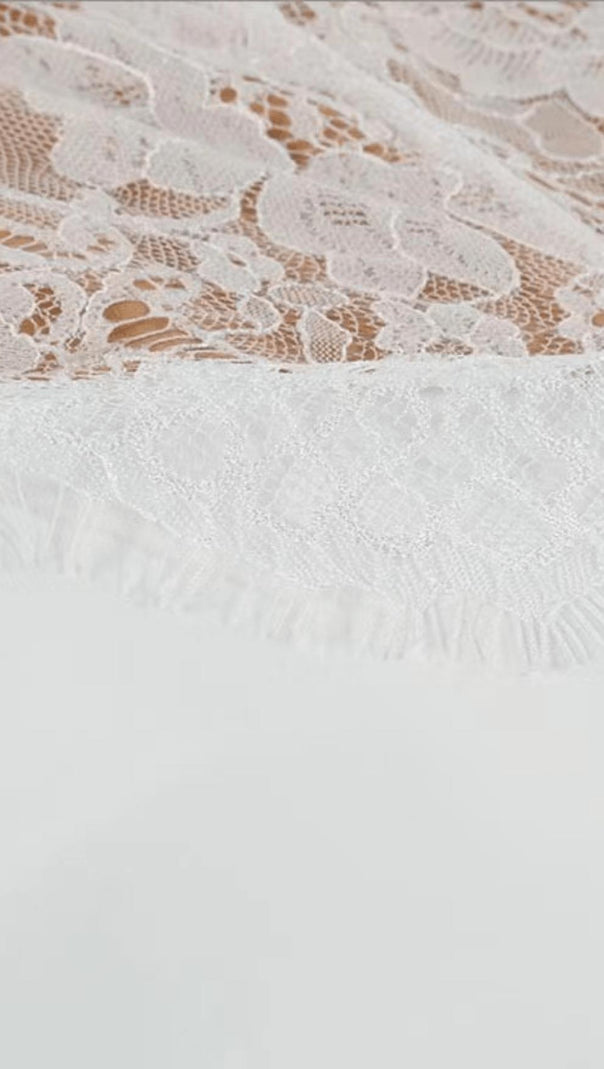 AIIZIE IVORY WHITE LACE DRESS - product image