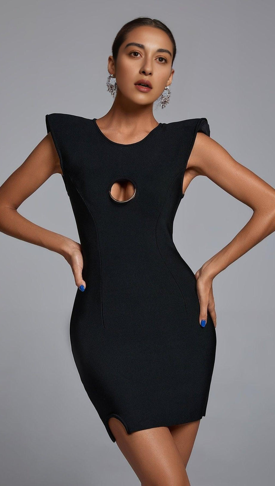 CUTOUT MINI BANDAGE DRESS