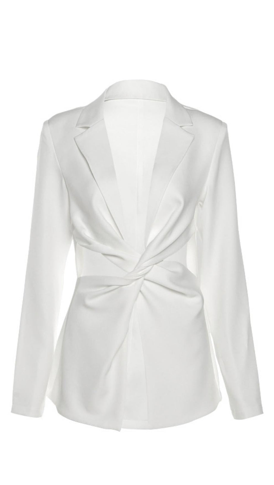 WHITE CUT OUT CASUAL SUIT TOP