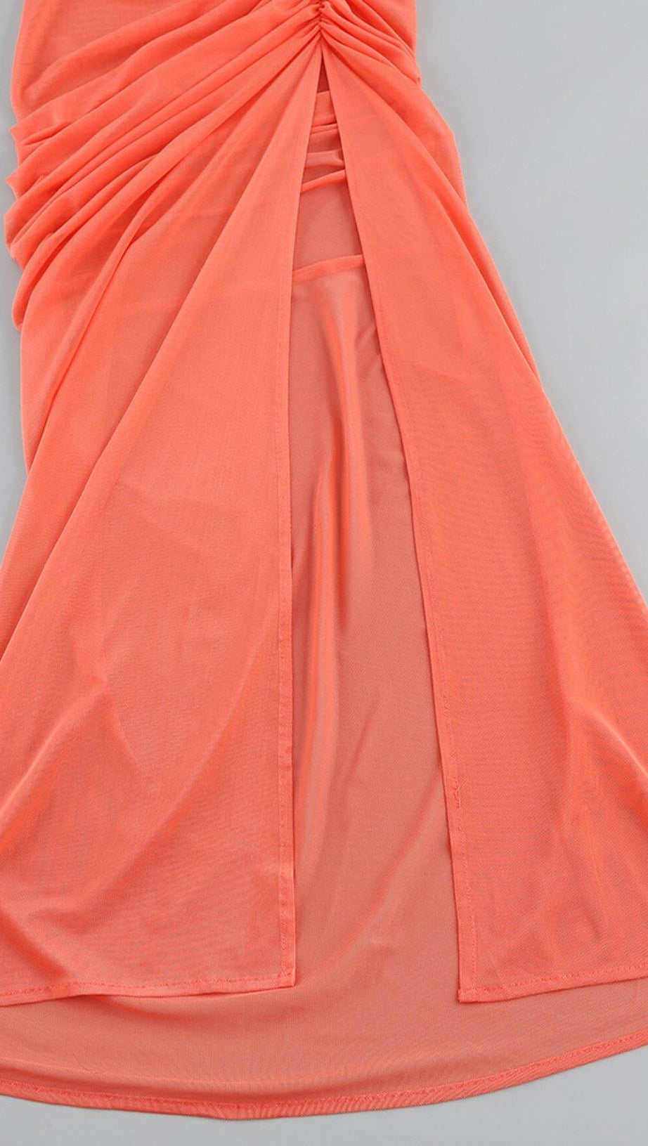 PERSPECTIVE STRAPPY MAXI DRESS IN MAUVE