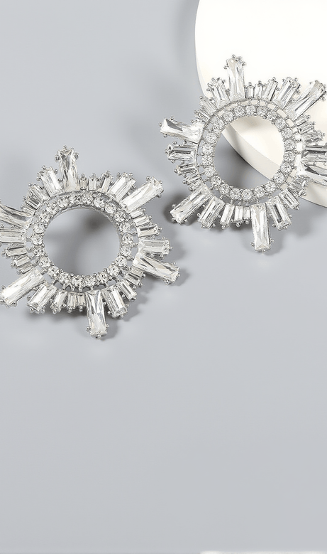 Anisa Crystal Hoop Earrings