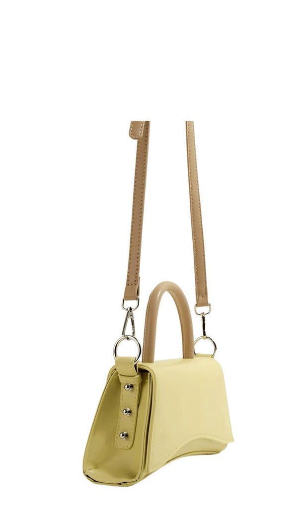 AIIZIE CONTRASTING SIMPLE HOURGLASS HANDBAG - product image
