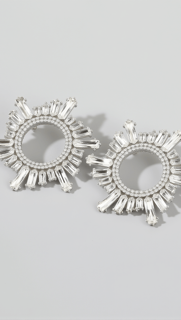 AIIZIE ANISA CRYSTAL HOOP EARRINGS - product image