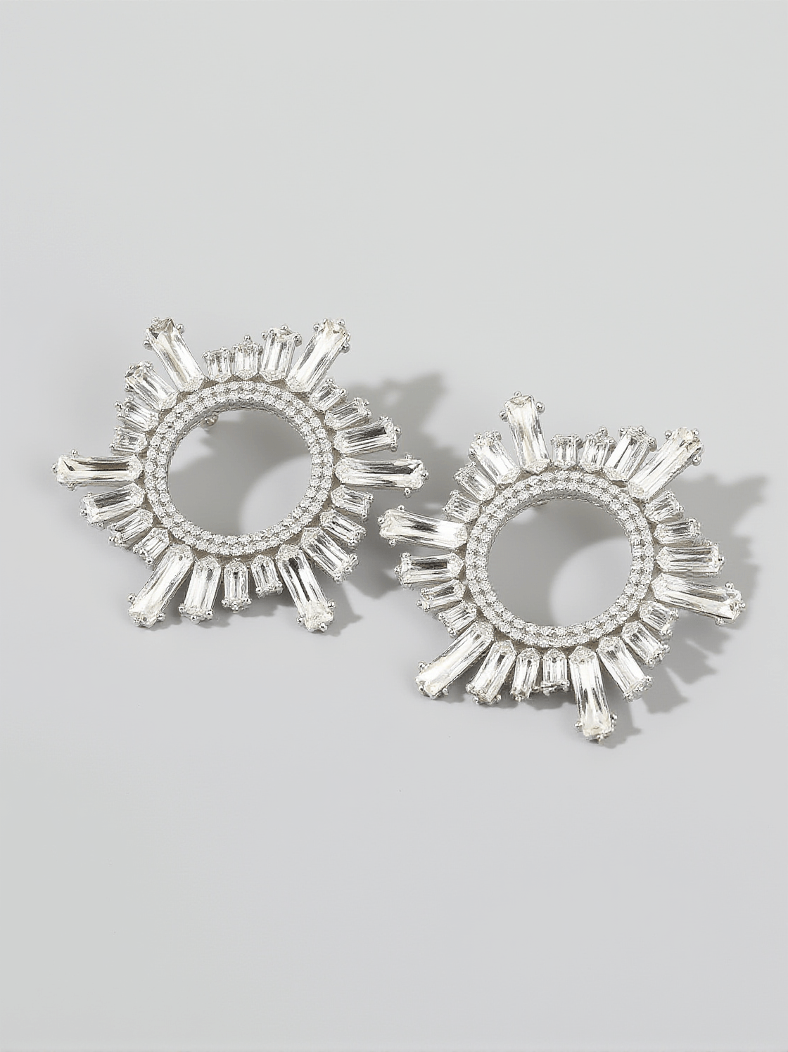 ANISA CRYSTAL HOOP EARRINGS