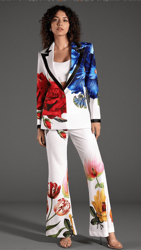 Mikeas Blazer-Set mit Blumenmuster