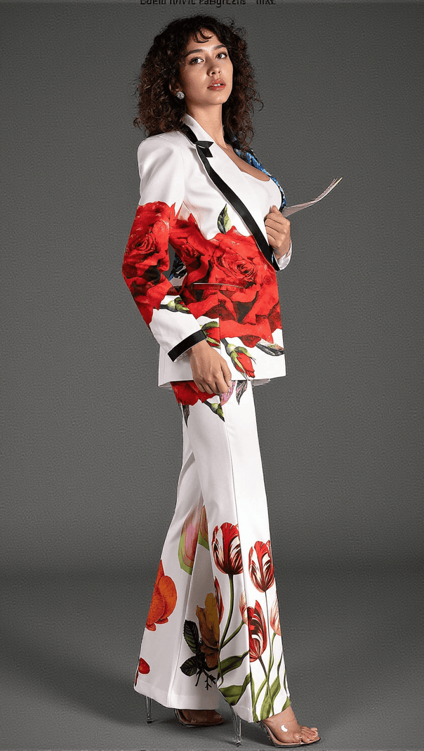 AIIZIE MIKEAS FLORAL PRINTED BLAZER SET - product image