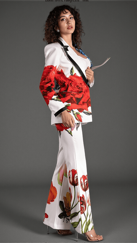 Mikeas Blazer-Set mit Blumenmuster