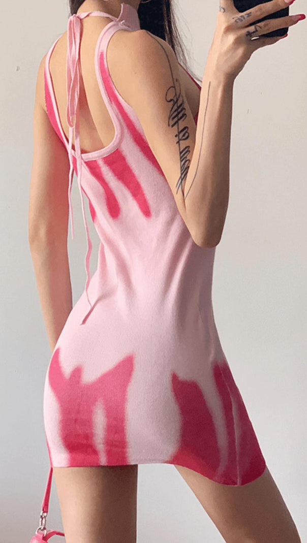 AIIZIE COLORBLOCK KNITTED BASE DRESS. - product image