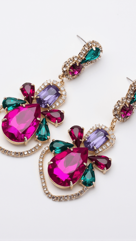 ORECCHINI A PENDENTE CON GEMME ISADOR