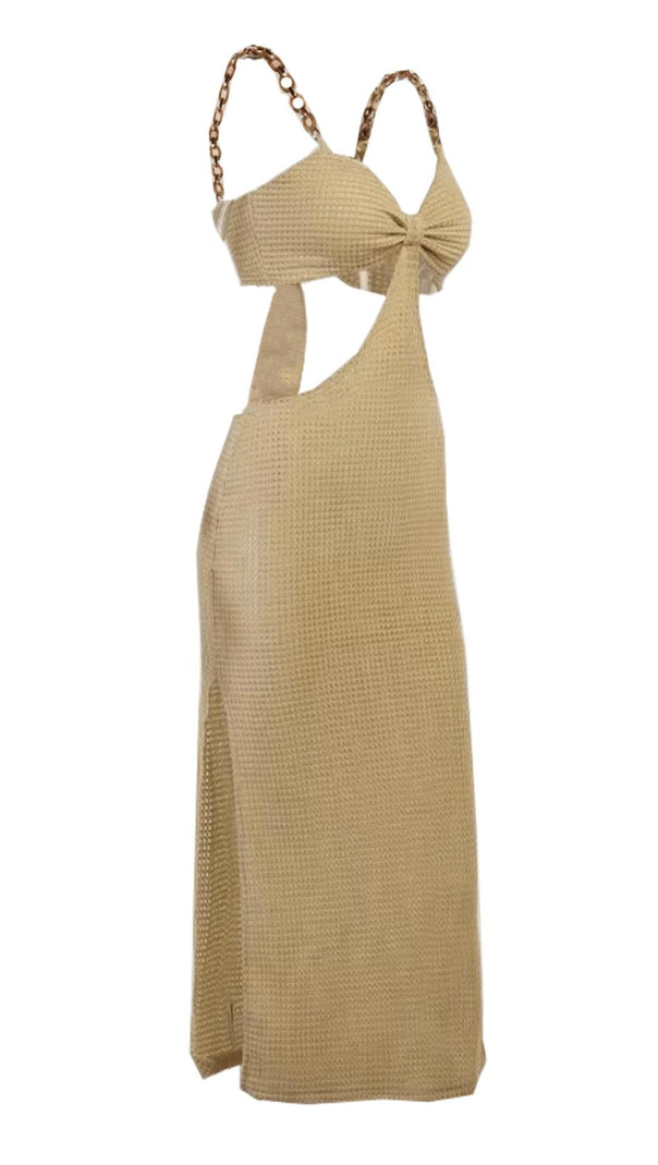AIIZIE CHAIN SLIT CUTOUT DRESS. - product image