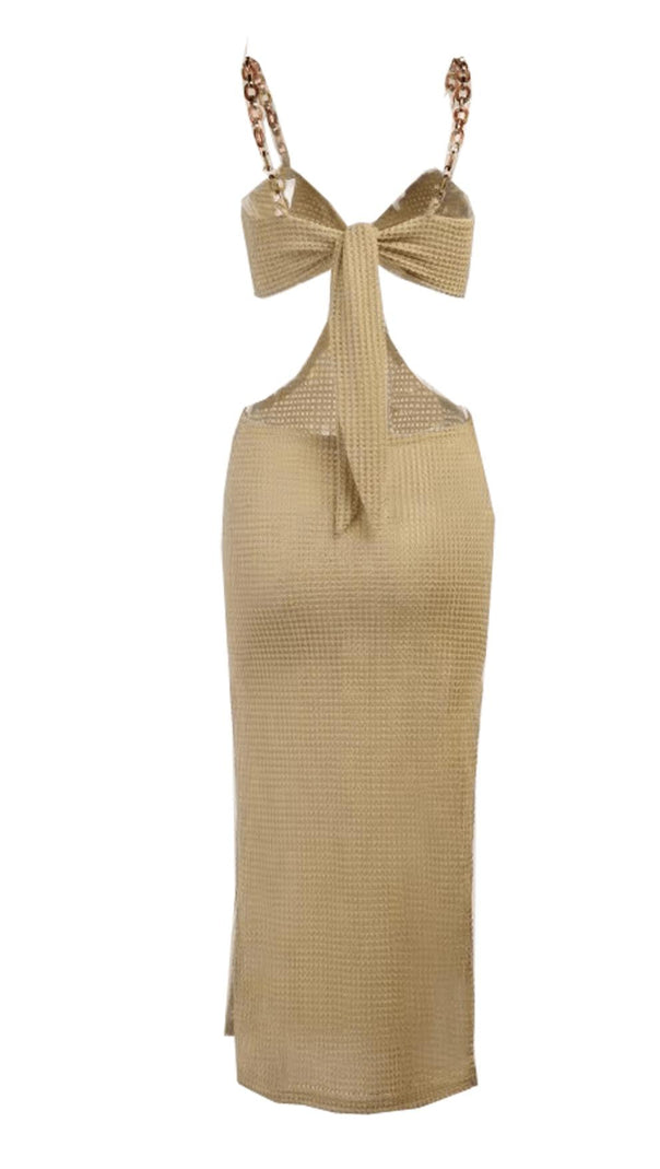 AIIZIE CHAIN SLIT CUTOUT DRESS. - product image