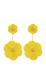 BOHEMIAN ALLOY FLOWER LONG EARRINGS