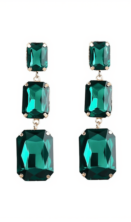 Alcott Crystal Gem Drap Earrings