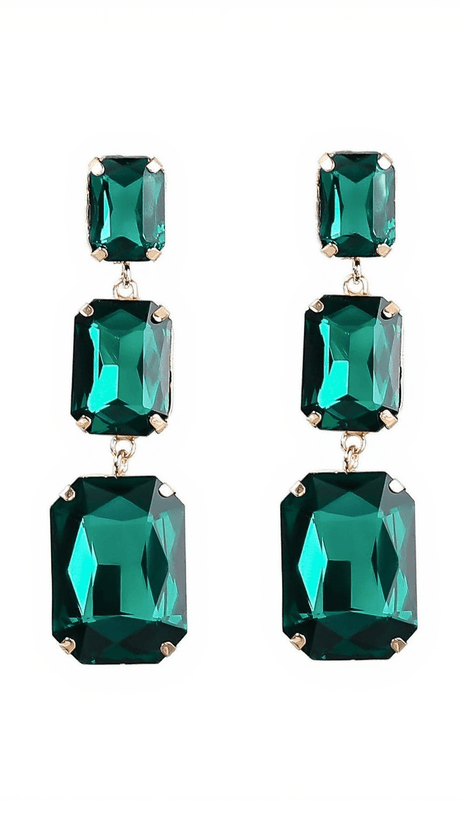 ALCOTT CRYSTAL GEM DRAP EARRINGS