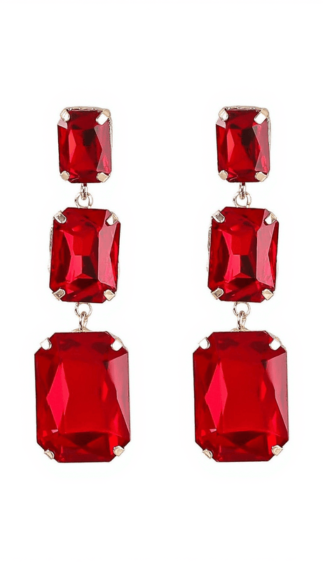 ALCOTT CRYSTAL GEM DRAP EARRINGS