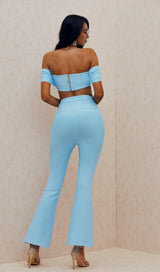 BLUE TEMPERAMENT BANDAGE SUIT