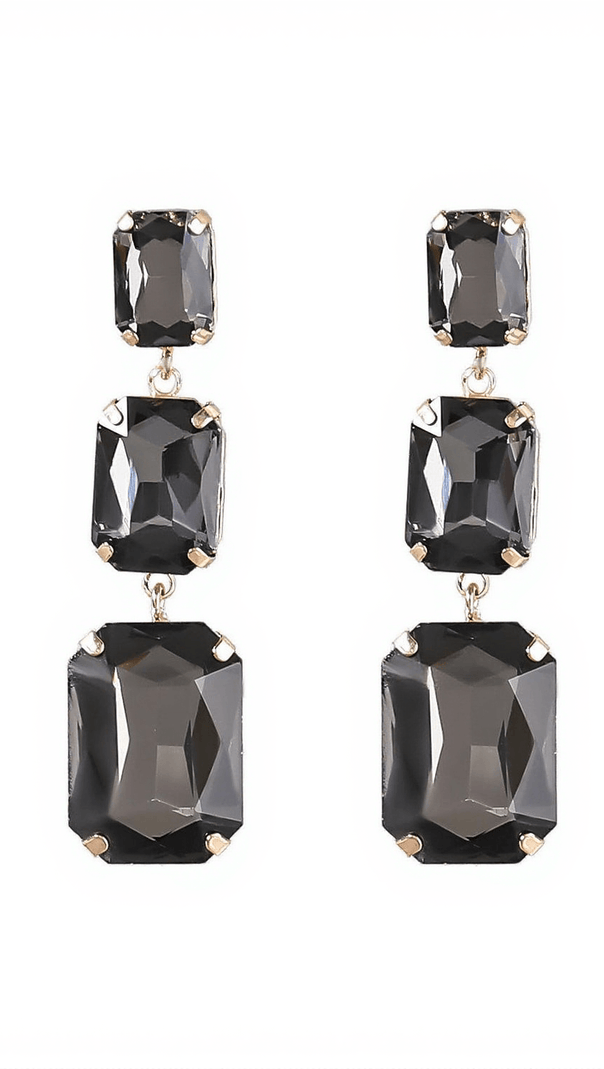 AIIZIE ALCOTT CRYSTAL GEM DRAP EARRINGS - product image